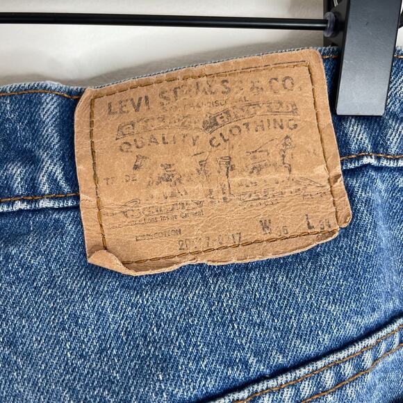 Vintage 80s 90s Levis 517 Boot Cut Orange Tab Made in USA Tag 36x34 Heritage - Picture 5 of 11